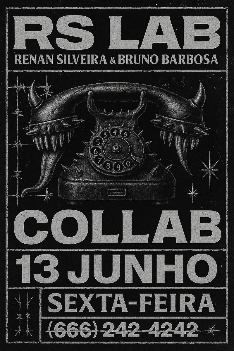 Telephone pt. 2 finalmente veio aí? Ainda não...
Mas a collab da Gaga com a Bey do Brasil tá chegando pra compensar.
convocando os little monsters e a bey hive pra quebrar tudo com a gente na próxima sexta-feira 13. 

Infos de valor e vagas por DM no ig. @/rsilveira.lab 🖤