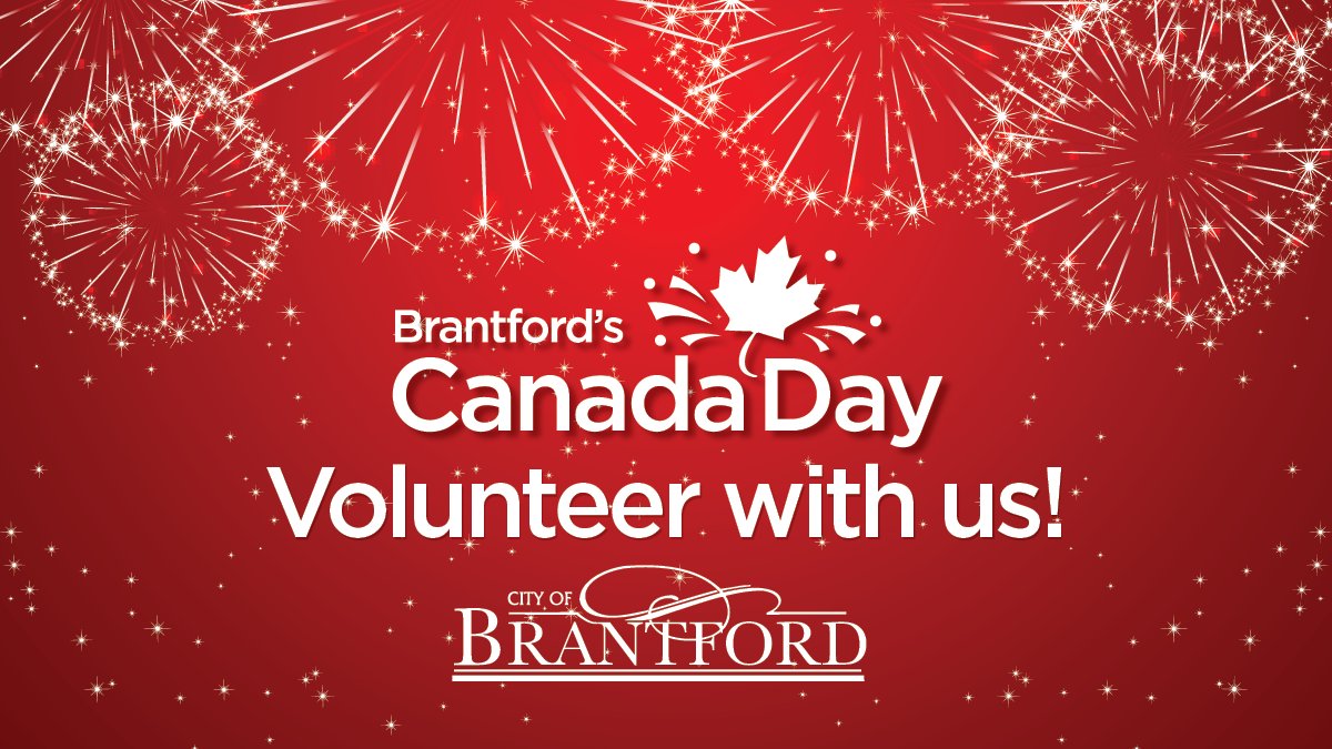 Be part of something special! Volunteer for Brantford’s Canada Day and get a keepsake t-shirt, gain hands-on experience, and connect with others. Opportunities include set-up and take-down, green team duties, information station, and more. Find details at Brantford.ca/CanadaDayVolun…