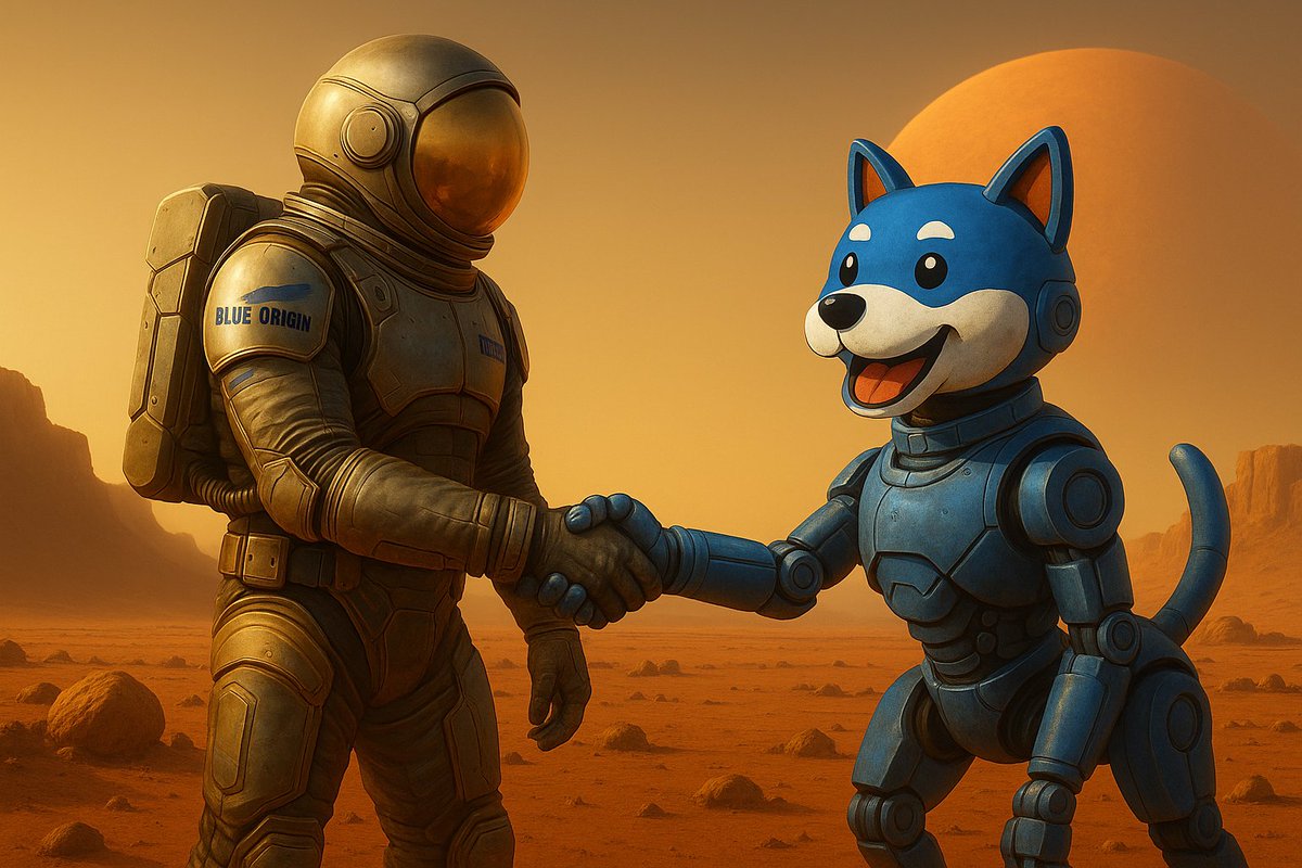 GionaVerse's tweet photo. π€ On Mars, a BlueOrigin astronaut shakes paws with the robotic dog #VINU: the beginning of a new era between space, blockchain, and community.
The #InternetOfValue has found its interplanetary ally.
ππΆ $VINU to the stars!
$VINU @VitaInuCoin #VINUcomunity https://t.co/7dhZrdq3Wl