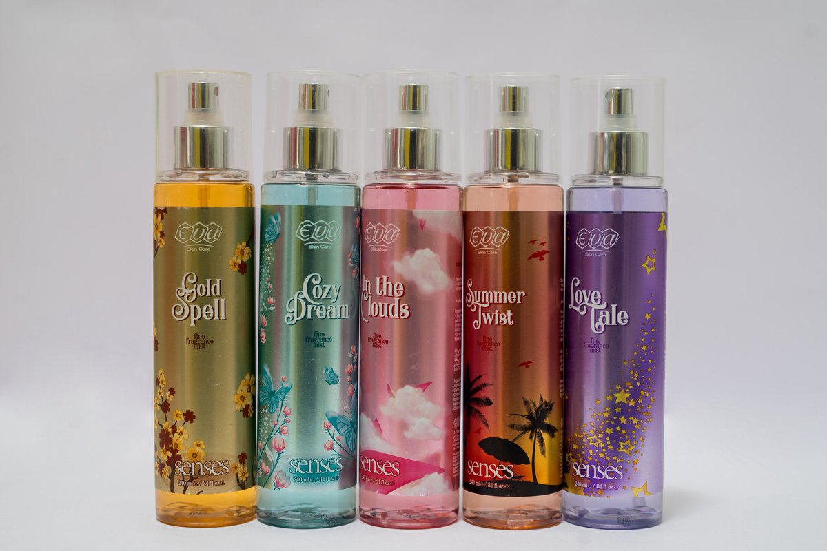 Here’s a scent for every mood:Floral, fresh, dreamy, tropical, or romantic...Whatever your vibe, EVA Senses has the perfect match.

Available in supermarkets and beauty shops.

📲0745067665 / 0755994935
#EvaCosmeticsUg #Fragrance