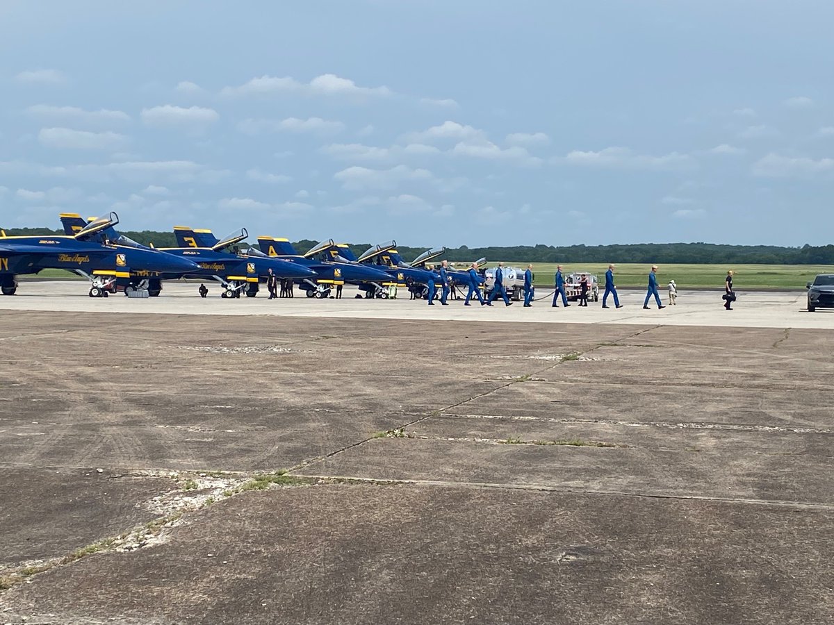The Blue Angels have arrived at the Smyrna Airport!