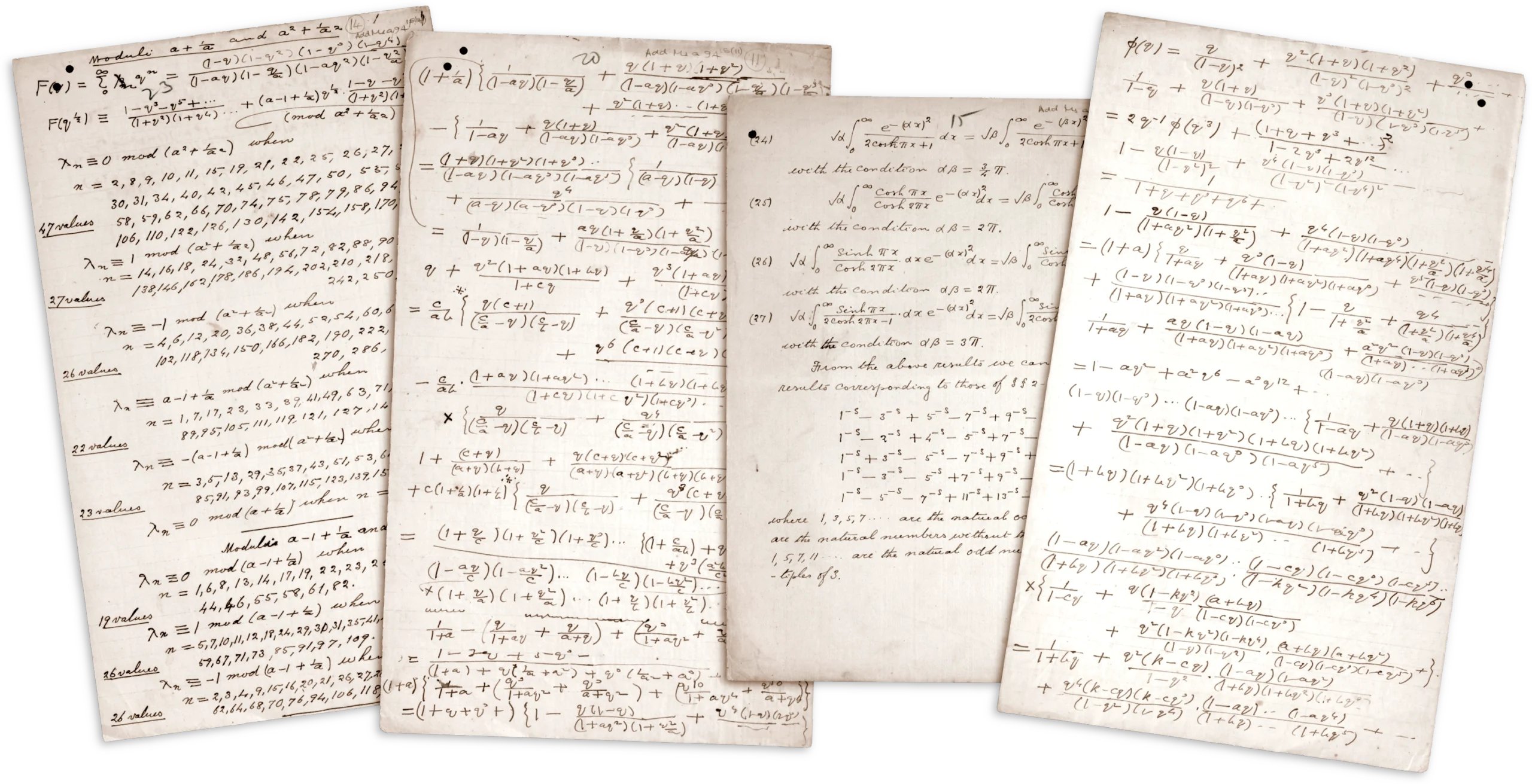 The lost notebook Ramanujan ラマヌジャン Ramanujan's Lost Notebook. Divine Inspiration or Pure