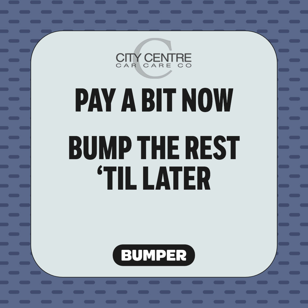CITYCENTRECAR's tweet photo. Unexpected repair work can make a dent in your finances 🙌
We offer an interest free payment plan through Bumper Finance, to help you afford unexpectedly high vehicle service and repair bills. 
#interestfreerepairs #finance #vehiclerepairs https://t.co/KDLkY8BKIl