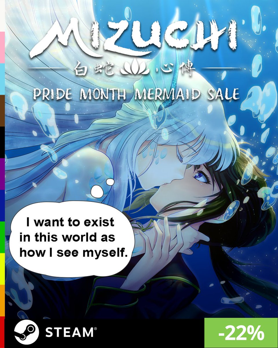 🌈Pride Month Mermaid Sale

To celebrate Pride Month, Mizuchi is now on discount! In these uncertain times, we hope you all stay safe and live the lives you truly deserve. We're in this together!
🔗below!

#PrideMonth #mermaid #wlw