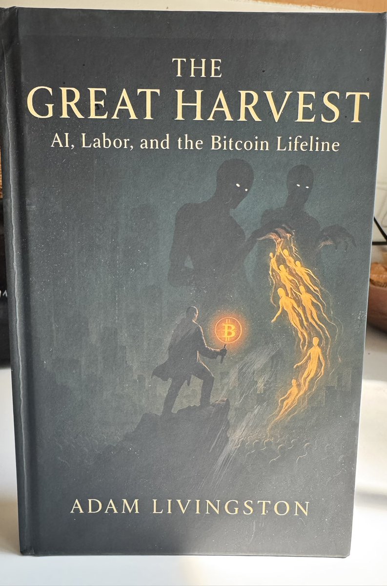 AdamBLiv's tweet image. The Great Harvest hardcover is BEAUTIFUL.
In a world where AI dissolves your value, this book reveals the only lifeline that cannot be simulated.
As the machines harvest your mind and hollow your worth, The Great Harvest shows the only truth that survives the coming erasure.…