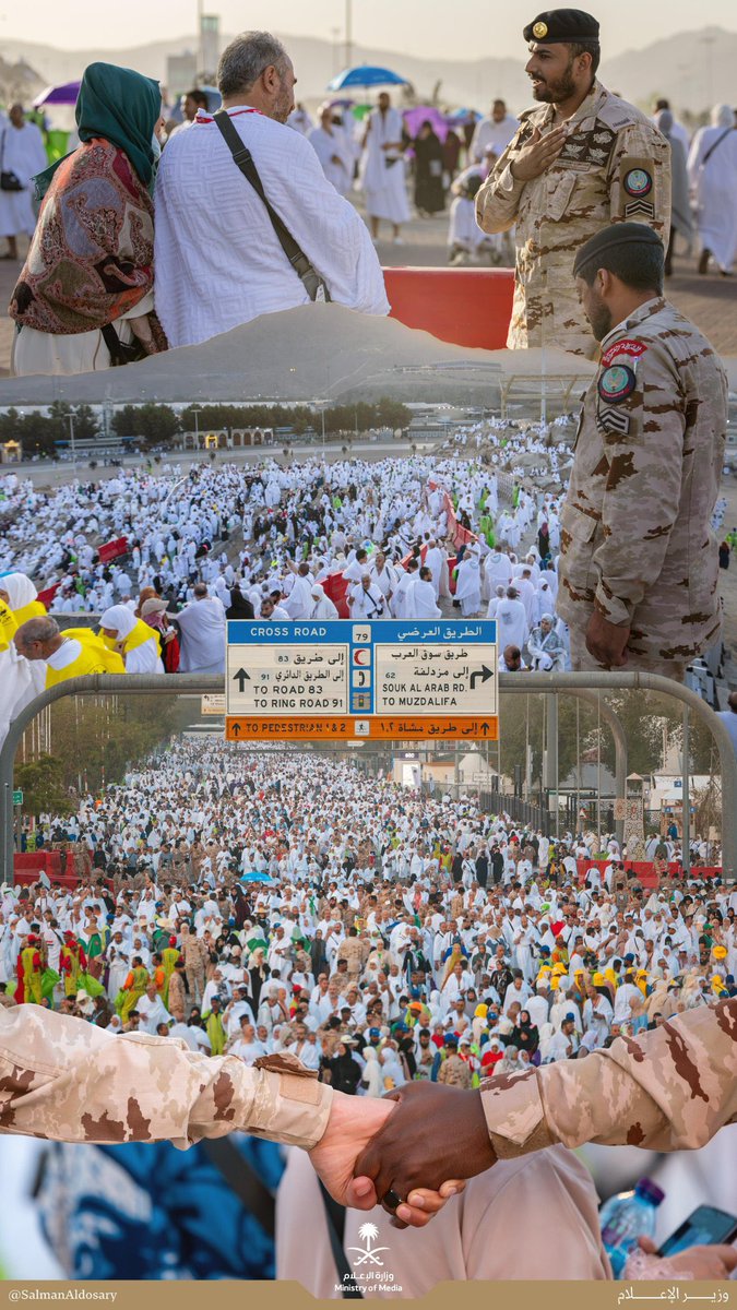 أصبحت تجربة الحج اليوم، بفضل الله ثم بفضل قيادتنا الرشيدة، تجربة ميسّرة ومنظمة، تتكامل فيها الأنظمة الأمنية، والخطط الصحية، والمبادرات التشغيلية، والتقنيات الذكية، لخدمة ملايين الحجاج من مختلف دول العالم.”