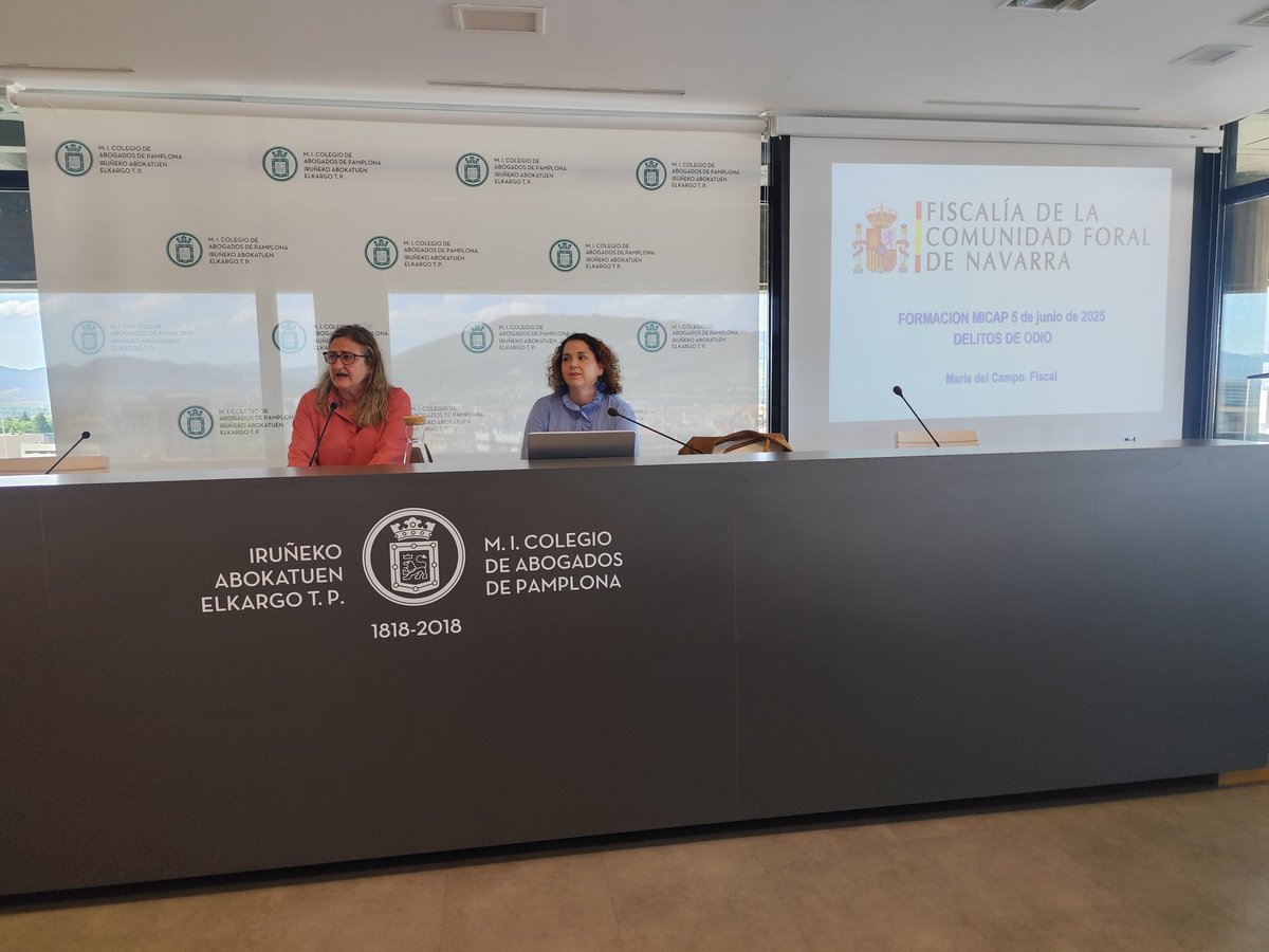 MICAP (@micapinforma) on Twitter photo Comenzamos la sesion de formacion sobre delitos de odio y contra la discriminacion de la mano de la Fiscal de delitos de odio Maria del Campo. Organiza la Direccion de politicas migratorias del <a href="/gob_na/">Gobierno de Navarra</a> Comenzamos la sesion de formacion sobre delitos de odio y contra la discriminacion de la mano de la Fiscal de delitos de odio Maria del Campo. Organiza la Direccion de politicas migratorias del <a href="/gob_na/">Gobierno de Navarra</a>