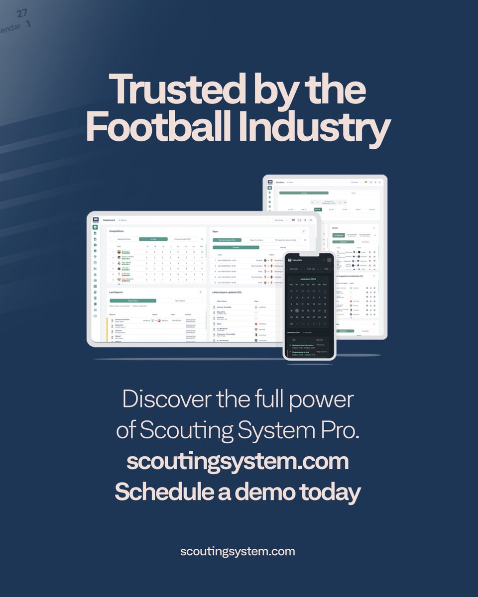 ScoutingSystem's tweet image. 📊 Too much data. Too little insight.
🎯 Scouting System Pro turns chaos into clarity.
Custom-built, integrated, and made for winning.

Schedule a demo today ➡️ scoutingsystem.com

#scouting #scoutingsystem #scout #madeinbrandit @branditdms