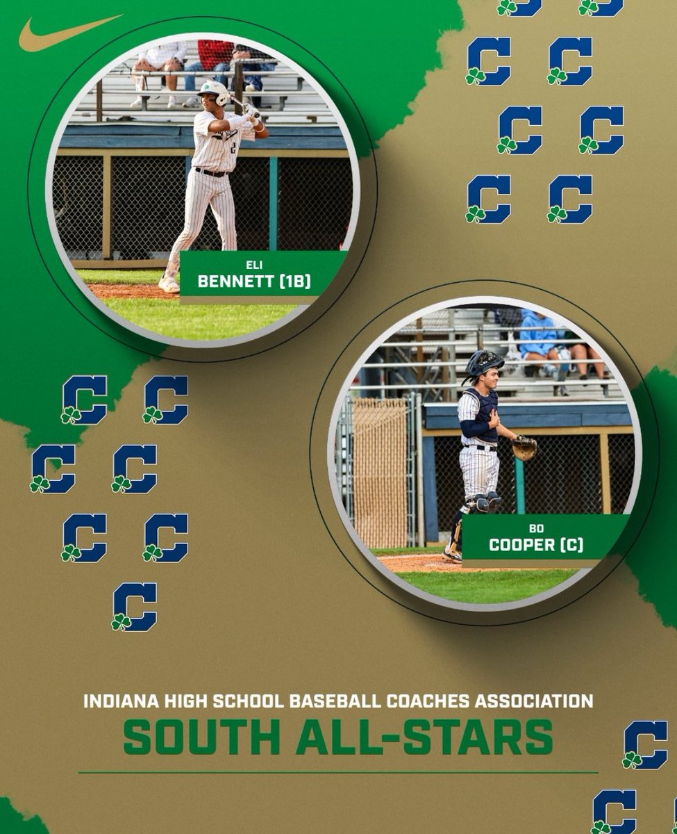 Cathedral Baseball (@c_irishbaseball) on Twitter photo Congratulations to Cathedral’s Eli Bennett and Bo Cooper on being selected to represent the South in the annual <a href="/IHSBCA/">IN Baseball Coaches</a> North/South All-Star series which will take place this year in Lafayette, IN! ☘️⚾️ Congratulations to Cathedral’s Eli Bennett and Bo Cooper on being selected to represent the South in the annual <a href="/IHSBCA/">IN Baseball Coaches</a> North/South All-Star series which will take place this year in Lafayette, IN! ☘️⚾️