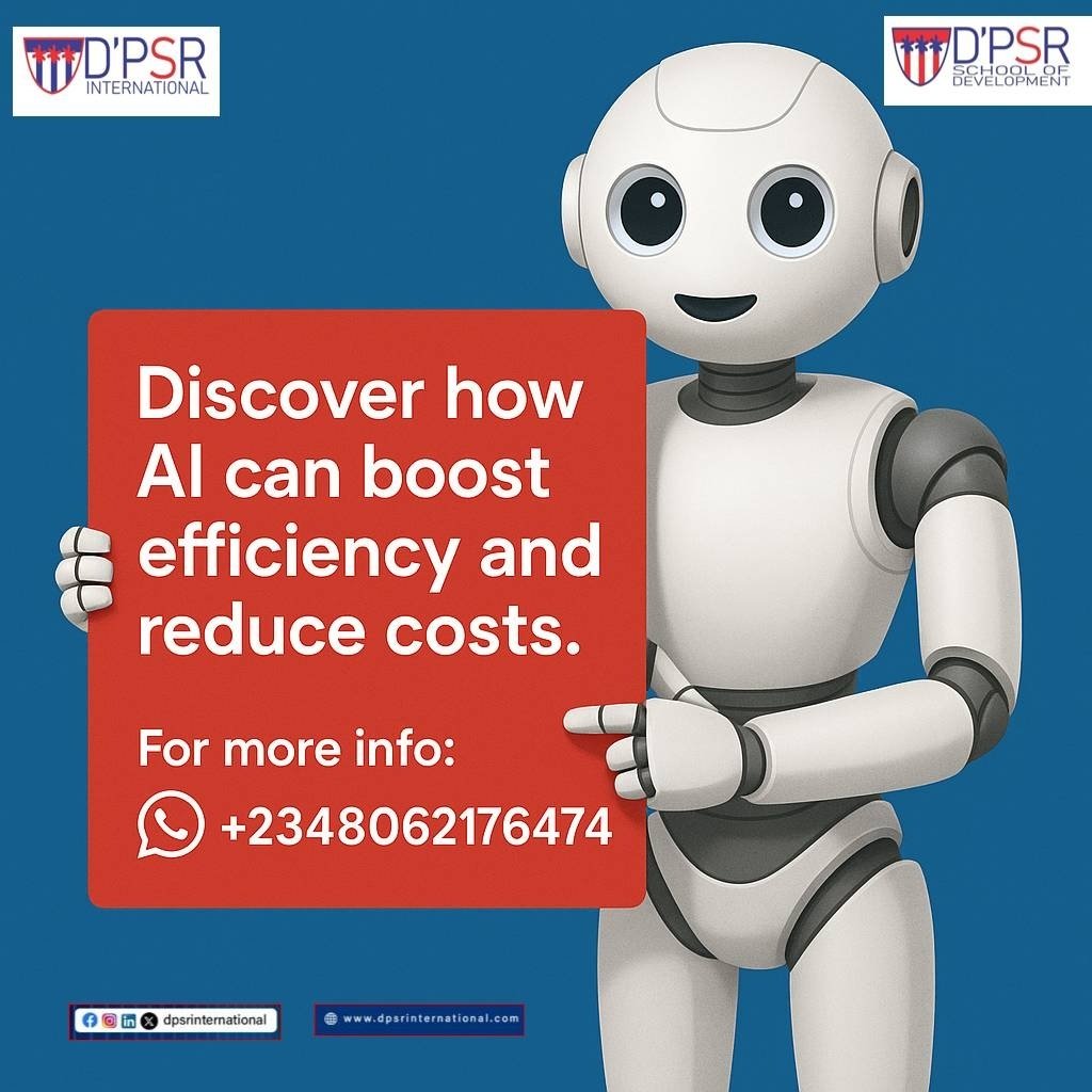 dpsr247's tweet image. *Unlock the Power of AI in Your Business* 

🚀 Enroll for AI course
✅ Delivered 100% online via Zoom
📅 Date: June 2025
💼 Don’t just watch the AI revolution — lead it.

WhatsApp +2348062176474

#AiRevolutionary
#BoostEfficiency
#ReduceCosts
#dpsrinternational