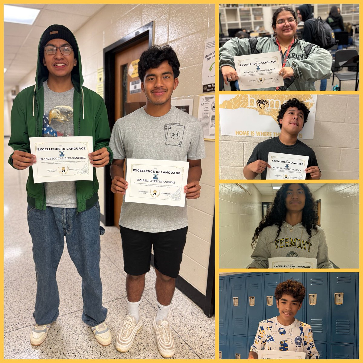 New EXIT score APPROVED 🙌🏽

The U.S. Dep of Ed approved NC’s amendment to (ESSA) state plan. An overall composite score of 4.5 on the WIDA ACCESS test for Ss to exit English learner status.

At CHS we had 13 MLs meet the EXIT criteria! 👏🏽