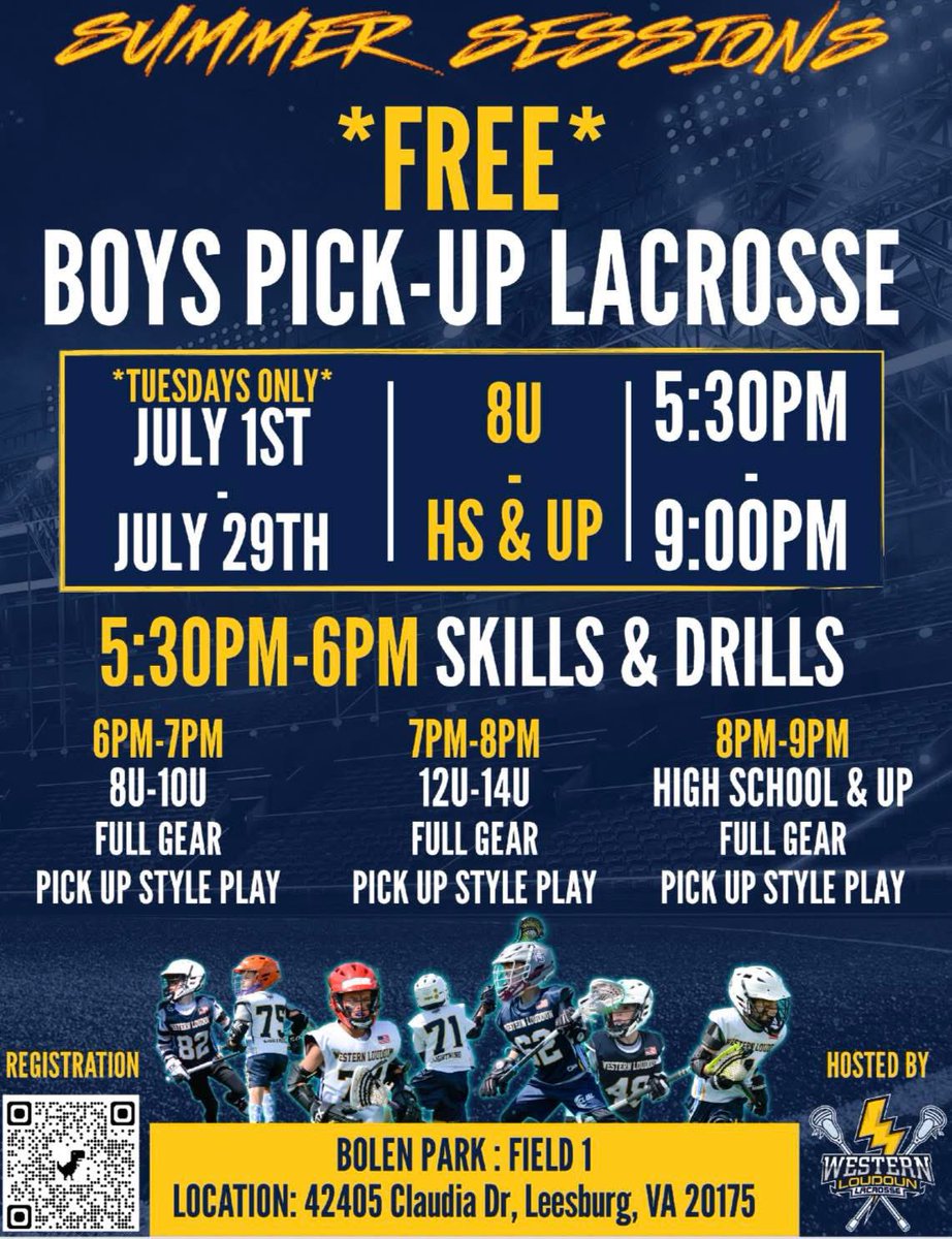 FYI. New summer opportunity to get some reps  
Need your own gear and helmet.