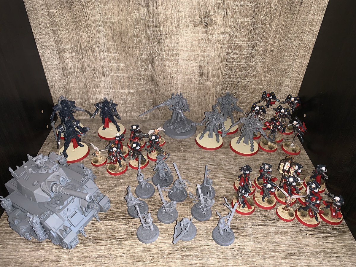 Warhammer enjoyers, give me some suggestions to round out my army!! 🖤🖤🖤