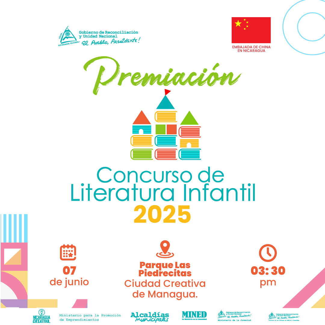 𝗣𝗿𝗲𝗺𝗶𝗮𝗰𝗶ó𝗻 𝗱𝗲𝗹 𝗖𝗼𝗻𝗰𝘂𝗿𝘀𝗼 𝗱𝗲 𝗟𝗶𝘁𝗲𝗿𝗮𝘁𝘂𝗿𝗮 𝗜𝗻𝗳𝗮𝗻𝘁𝗶𝗹 𝟮𝟬𝟮𝟱

Reconoceremos a los escritores y escritoras que, con su talento, dan vida a cuentos que encienden la fantasía y despiertan la creatividad de nuestros niños y niñas. ✨📖