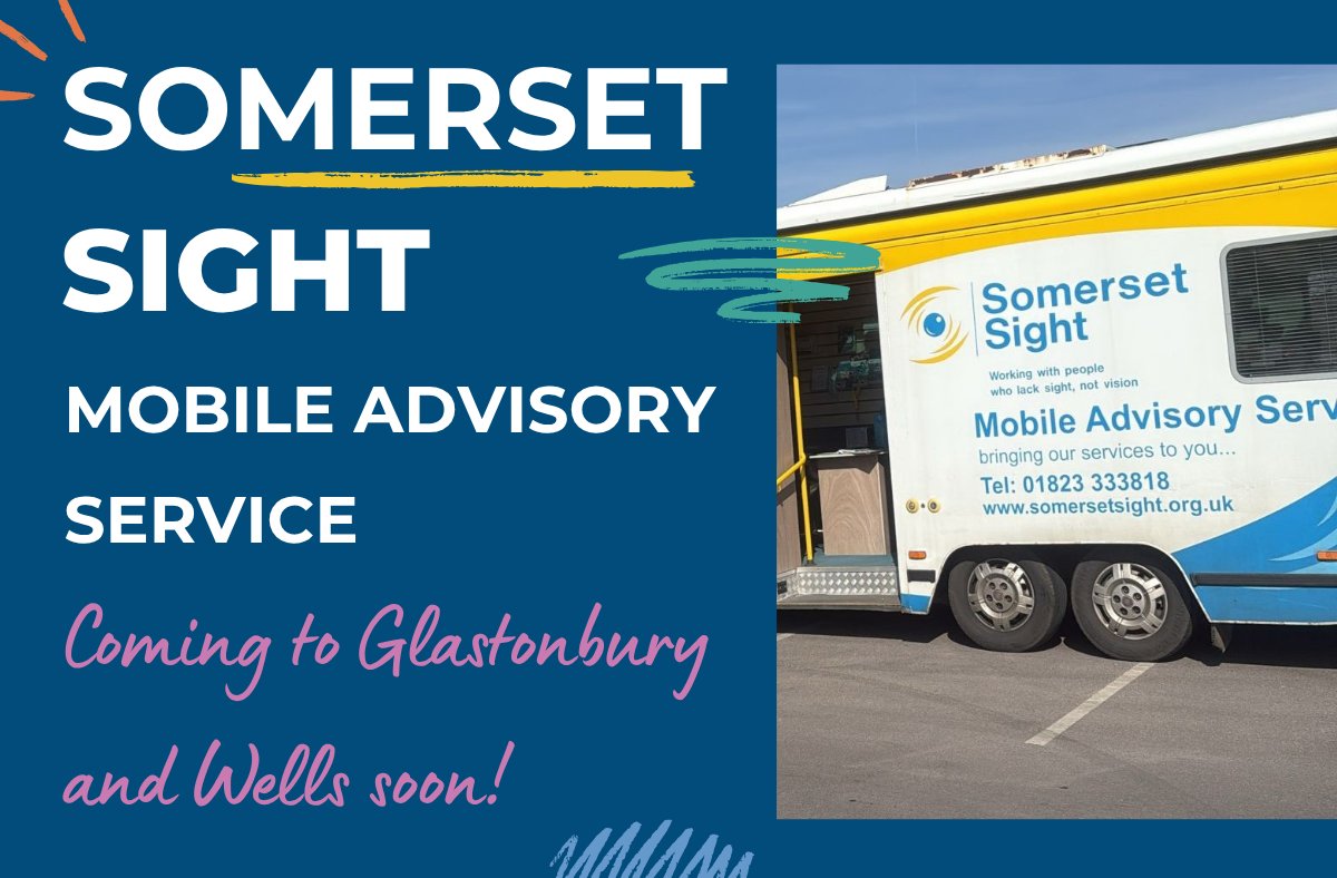 The Somerset Sight Mobile Advisory Service will be in Mendip over the coming months offering info, advice &amp; aids for people with sight loss. They have lots of useful gadgets &amp; helpful resources on board. No appointment necessary.

More info here 👉 somersetsight.org.uk/your-area/mend…