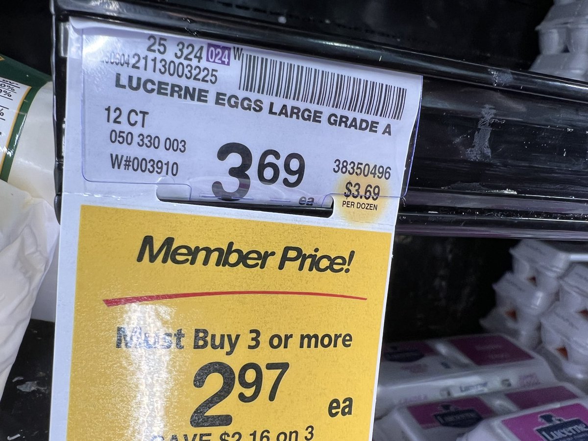 Eggs 🥚 are on sale at my local <a href="/TomThumb_Stores/">Tom Thumb</a> . But who eats 3 dozen?