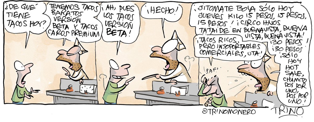 Jueves de tacos Beta y venta de tianguis e Infomerciales  #trinomonero
