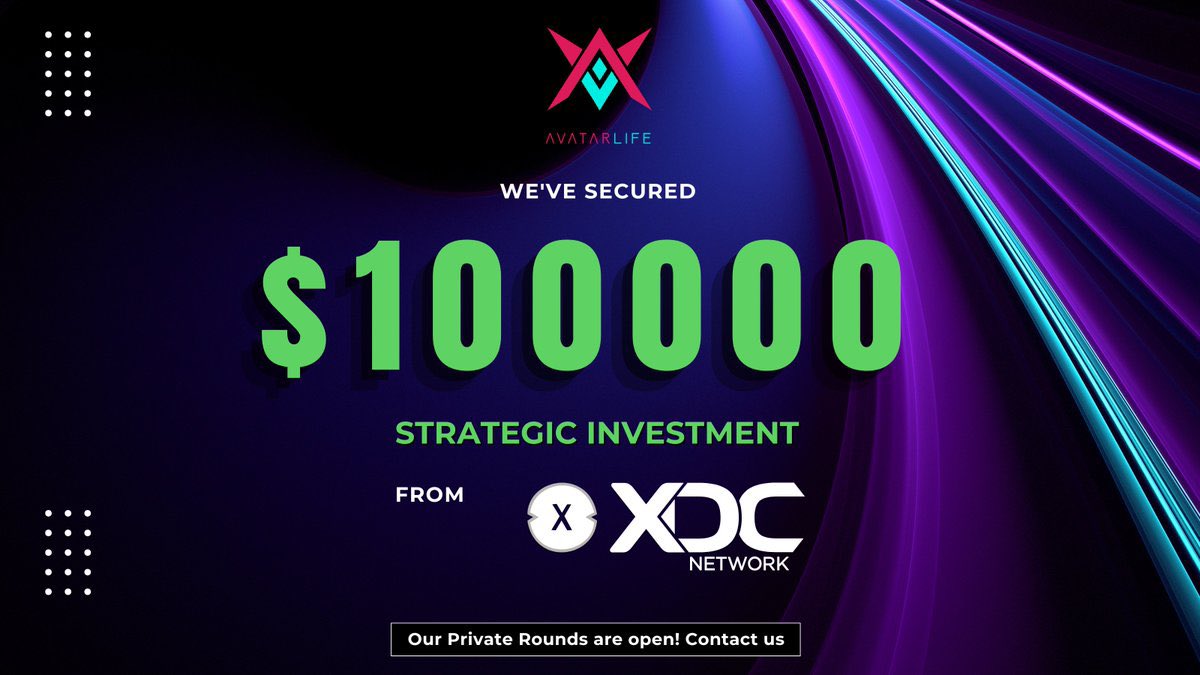 Iam_Baabsjoo🧑💻 (@baabsjoo) on Twitter photo 🚨 Major Milestone Alert! 🚨
AvatarLife has secured a $100,000 strategic investment from <a href="/XDC_Network_/">XDC Network</a>! 🔥
This powers our mission to revolutionize casual gaming in Web3.
💼 Private rounds now open, let’s build the future together!
#AvatarLife #XDC #PlayToEarn #GameChanger 🚨 Major Milestone Alert! 🚨
AvatarLife has secured a $100,000 strategic investment from <a href="/XDC_Network_/">XDC Network</a>! 🔥
This powers our mission to revolutionize casual gaming in Web3.
💼 Private rounds now open, let’s build the future together!
#AvatarLife #XDC #PlayToEarn #GameChanger