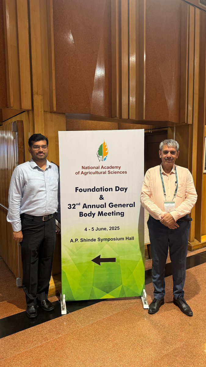 Honoured to be selected as an Associate of the National Academy of Agricultural Sciences (#NAAS). Grateful to all mentors, colleagues, and well-wishers who supported me throughout this journey. Thank you!