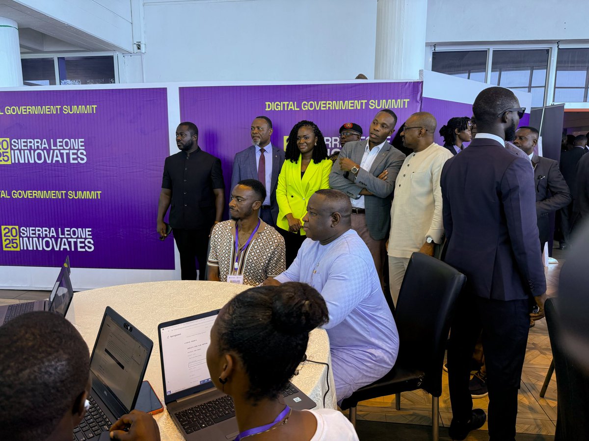 ChristexFndn's tweet photo. Day 1 of the @MoCTI_SL National Tech Summit was incredible!
We launched the DPG Pipeline; our groundbreaking project developed with the Government of Sierra Leone and UNICEF, powered by AI and Blockchain.
Founder @c_ogoo shared an inspiring vision for building Sierra Leone into a thriving startup nation.
His excellency, the President @julius_maadabio joined our AI & Blockchain workshop with students, remarking, โI might join as a student myself!โ
Exciting times ahead! ๐๐ธ๐ฑ
