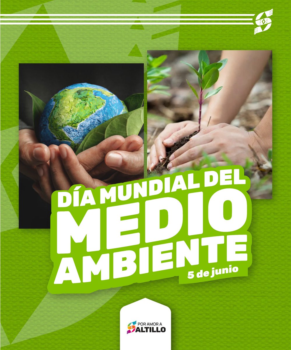 Hoy, 5 de junio, conmemoramos el Día Mundial del Medio Ambiente, recordando la importancia de cuidar y proteger nuestro entorno para asegurar un futuro sostenible para #Saltillo y el mundo. 🌎 🌿 #PorAmoraSaltillo