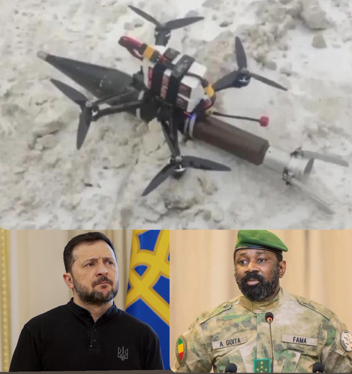 L'#Ukraine 🇺🇦 a ouvert son ambassade en #Mauritanie 🇲🇷 pour financer et soutenir le groupe terroriste JNIM et attaquer le #Mali 🇲🇱 et le #BurkinaFaso 🇧🇫

C'est la vérité.

Nous attendons les justifications de la Mauritanie car toutes les preuves sont contre elle.