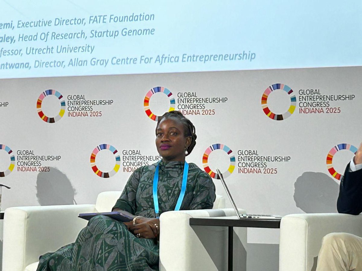 FATE Foundation (@fatefoundation) on Twitter photo At the ongoing <a href="/unleashingideas/">Global Entrepreneurship Network</a> Congress, our Executive Director, <a href="/Nike_Adeyemi/">Adenike Adeyemi</a>, following the launch of the OECD report, joined Christopher Haley, Head of Research, Startup Genome; Erick Stam, Professor, Utrecht University, Jonathan Potter, Head of Entrepreneurship Policy+ At the ongoing <a href="/unleashingideas/">Global Entrepreneurship Network</a> Congress, our Executive Director, <a href="/Nike_Adeyemi/">Adenike Adeyemi</a>, following the launch of the OECD report, joined Christopher Haley, Head of Research, Startup Genome; Erick Stam, Professor, Utrecht University, Jonathan Potter, Head of Entrepreneurship Policy+