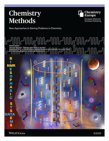 ChemEurope's tweet photo. #ChemMethods #OnTheCover Cover Picture: Deuterium NMR in Chiral Polymer-Based Bimesophasic Lyotropic Mixtures: From the Demixing Process to Analytical Applications (Philippe Lesot et al.) https://t.co/XGX65B5utQ @LesotPhilippe 🔓 https://t.co/TeArcvBBt8 https://t.co/G5q0ANBIyj