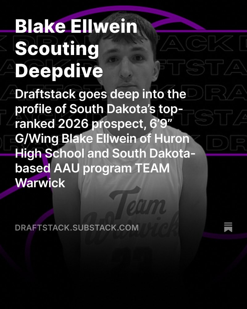 SPENCER CHRISTENSON (@spencer_c3scout) on Twitter photo South Dakota’s #1 ranked 2026 prospect 6’9” Wing <a href="/Ellwein_blake/">Blake Ellwein</a> of <a href="/warwickworkouts/">Warwick Workouts</a> (TEAM Warwick) 17U Kvaale featured on <a href="/TheDraftstack/">Draftstack</a>
Read at the link in below ⬇️ South Dakota’s #1 ranked 2026 prospect 6’9” Wing <a href="/Ellwein_blake/">Blake Ellwein</a> of <a href="/warwickworkouts/">Warwick Workouts</a> (TEAM Warwick) 17U Kvaale featured on <a href="/TheDraftstack/">Draftstack</a>
Read at the link in below ⬇️