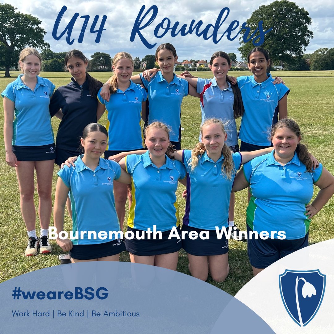 🏆 Well done to the U14 Rounders team for winning the Bournemouth Area Tournament yesterday!
#weareBSG #workhard #bekind #beambitious