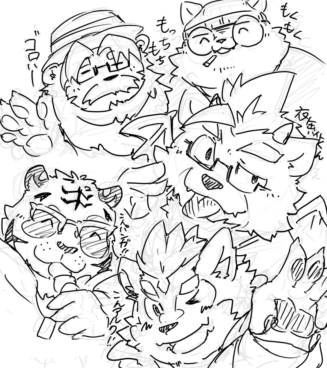 総長がこっそりよく見てる、いつかちゃんとそれぞれ描きたい方々2
まだ足りない…でも時間切れなので今日はここまで！いつかちゃんと描きたいよおおおうわああああああ