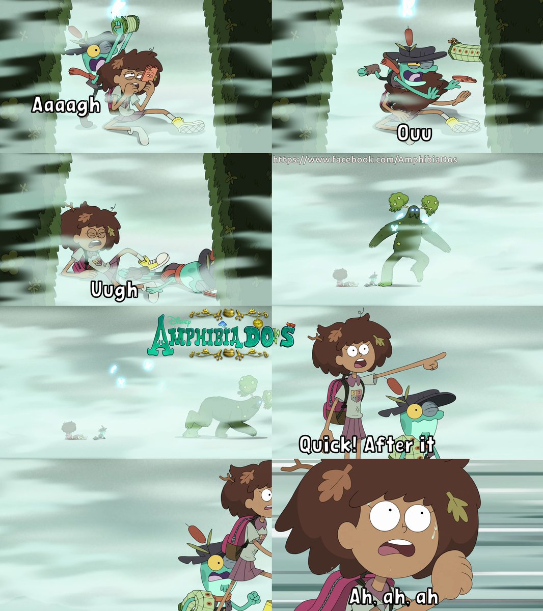 #Amphibia  The moss man runs like a 4 legged creature but hes knees bend forward
 Season 1 Episode 30 Wally and Anne