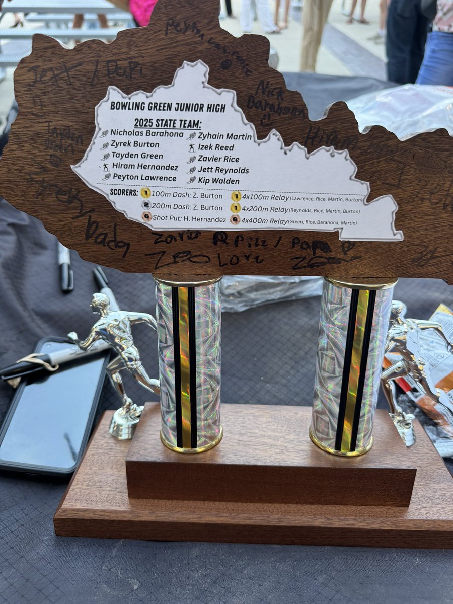 Zavier Rice (@zay_2fast) on Twitter photo #AGTG
Thank you Coach J, <a href="/SraFlemister/">Gambia Flemister</a> <a href="/mr_ghsf/">Tyreon Clark</a> for pushing me this season. S/o to my brothers! We broke school records & won State Champ titles together!
Now back to <a href="/PurplesFootball/">BGHS Football</a>! LETS GO!
<a href="/FantNacarius/">Coach Fant</a> <a href="/BGJHS/">Bowling Green Jr. High School</a> <a href="/Purple_Striders/">Purple Striders</a> <a href="/BGHSTrackNation/">Bowling Green T&F</a> <a href="/SOKYElite/">Southern Kentucky Elite</a> #AGTG
Thank you Coach J, <a href="/SraFlemister/">Gambia Flemister</a> <a href="/mr_ghsf/">Tyreon Clark</a> for pushing me this season. S/o to my brothers! We broke school records & won State Champ titles together!
Now back to <a href="/PurplesFootball/">BGHS Football</a>! LETS GO!
<a href="/FantNacarius/">Coach Fant</a> <a href="/BGJHS/">Bowling Green Jr. High School</a> <a href="/Purple_Striders/">Purple Striders</a> <a href="/BGHSTrackNation/">Bowling Green T&F</a> <a href="/SOKYElite/">Southern Kentucky Elite</a>