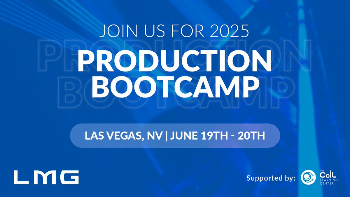 LMG (@lmg_beyondtech) on Twitter photo Hey Vegas! There is still time to register for Production Bootcamp. The program offers an opportunity to explore the technical side of production through a blend of classroom instruction and real-world application.  #BeyondTechnology #LMGShowTechnology tinyurl.com/594vhsnz Hey Vegas! There is still time to register for Production Bootcamp. The program offers an opportunity to explore the technical side of production through a blend of classroom instruction and real-world application.  #BeyondTechnology #LMGShowTechnology tinyurl.com/594vhsnz