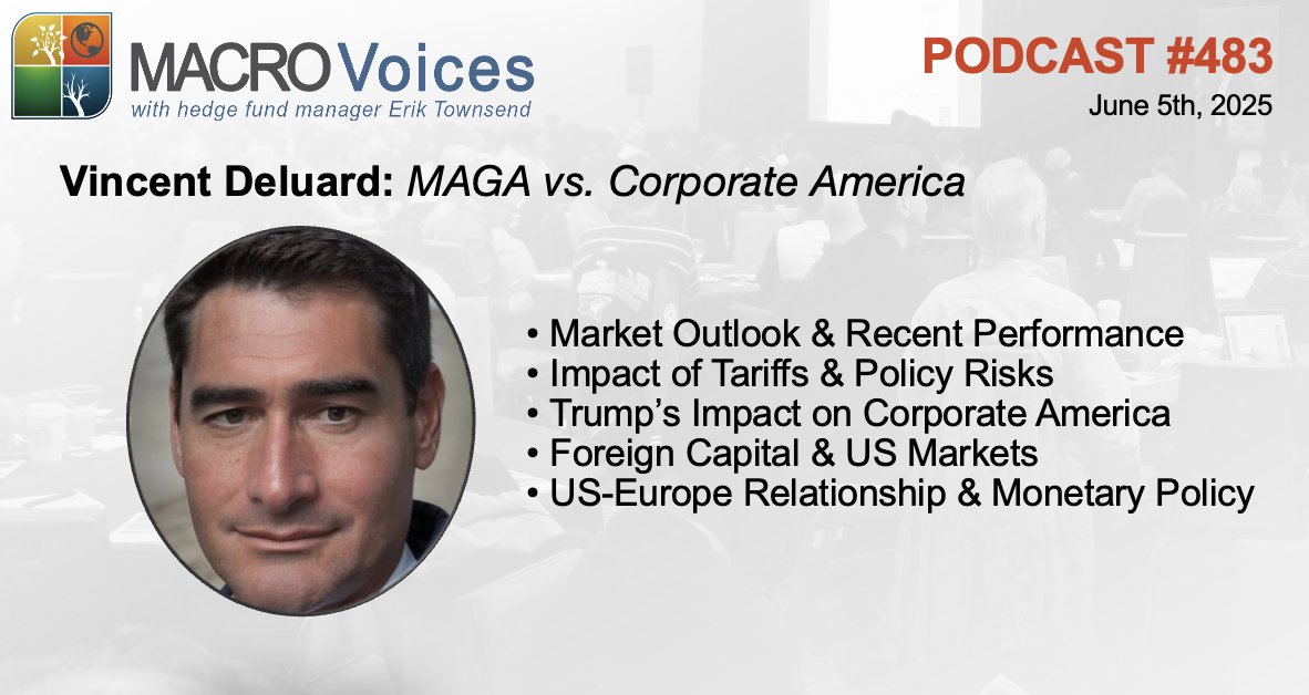 MacroVoices Podcast (@macrovoices) on Twitter photo MacroVoices <a href="/ErikSTownsend/">Erik Townsend 🛢️</a> & <a href="/PatrickCeresna/">Patrick Ceresna📈📉</a> welcome, <a href="/VincentDeluard/">Vincent Deluard</a>. They’ll discuss why Vincent says recessions have been cancelled by monetary policy, and what he sees on the horizon for asset markets. bit.ly/43OuZVM MacroVoices <a href="/ErikSTownsend/">Erik Townsend 🛢️</a> & <a href="/PatrickCeresna/">Patrick Ceresna📈📉</a> welcome, <a href="/VincentDeluard/">Vincent Deluard</a>. They’ll discuss why Vincent says recessions have been cancelled by monetary policy, and what he sees on the horizon for asset markets. bit.ly/43OuZVM