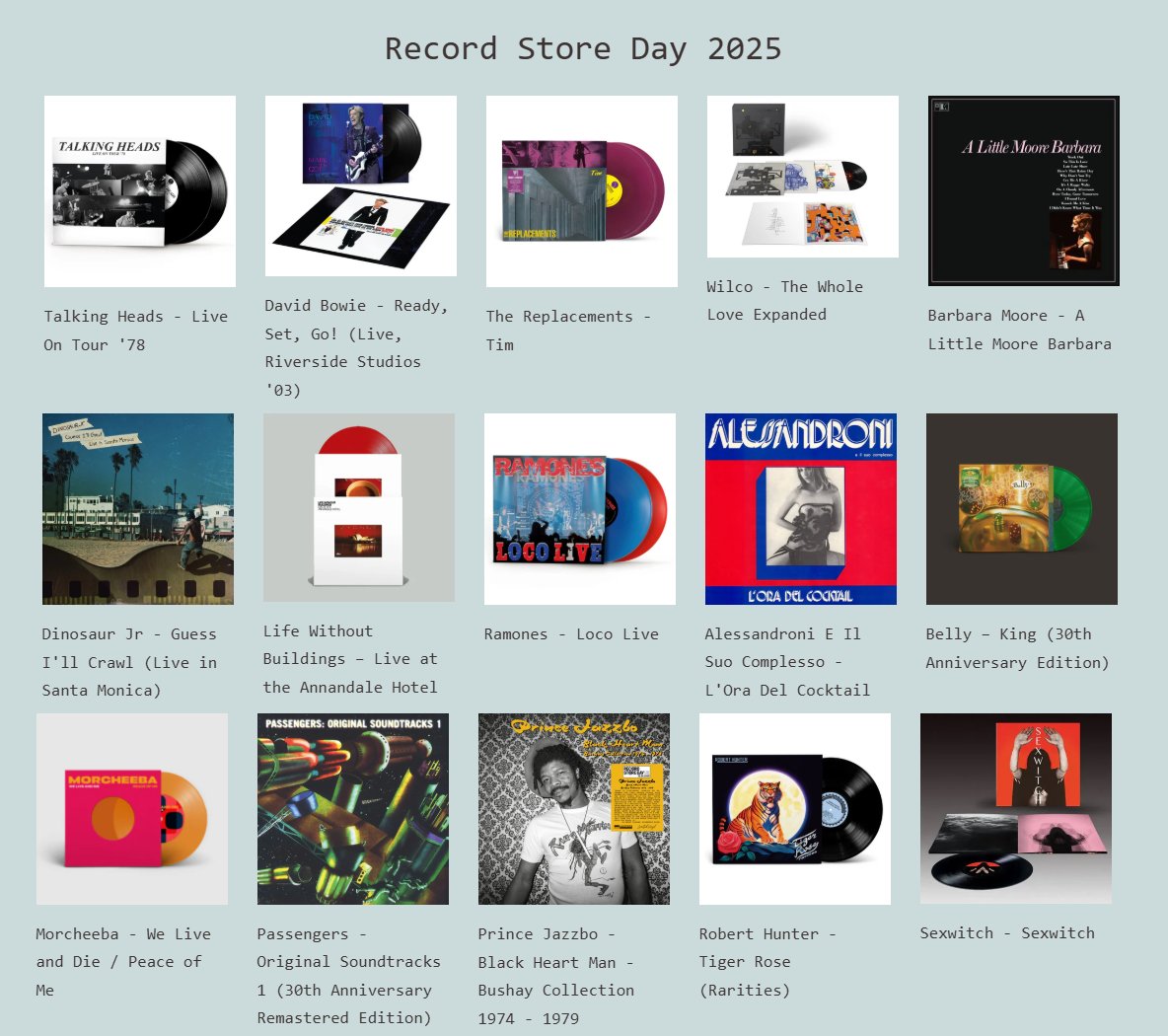 🔥 DISCOUNT ALERT 🔥

We are offering 20% off remaining Record Store Day 2025 titles.

ALL DISCOUNTS WILL BE APPLIED AUTOMATICALLY AT CHECKOUT.

For a limited time only. Bag yourself a bargain while you can. Offer ends midnight Sunday 8th June.

Check it mixeduprecords.com/collections/re…