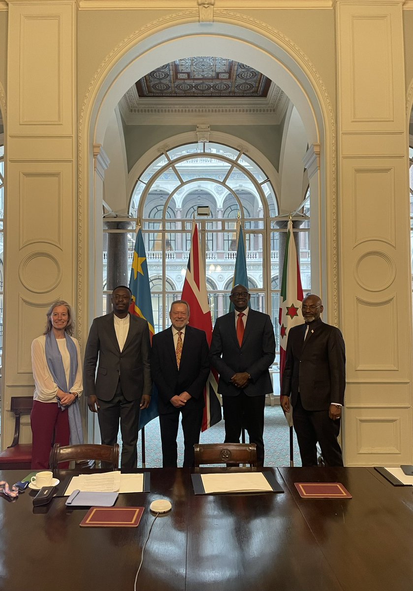 Collins of Highbury (@lord_collins) on Twitter photo I was pleased to welcome partners from DRC, Rwanda, and Burundi to the FCDO today with <a href="/BritishIntInv/">British International Investment</a> to discuss the Ruzizi III hydropower project.
I emphasised the importance of a resolution to the conflict in eastern DRC, so the dividends of peace can be felt by all. I was pleased to welcome partners from DRC, Rwanda, and Burundi to the FCDO today with <a href="/BritishIntInv/">British International Investment</a> to discuss the Ruzizi III hydropower project.
I emphasised the importance of a resolution to the conflict in eastern DRC, so the dividends of peace can be felt by all.