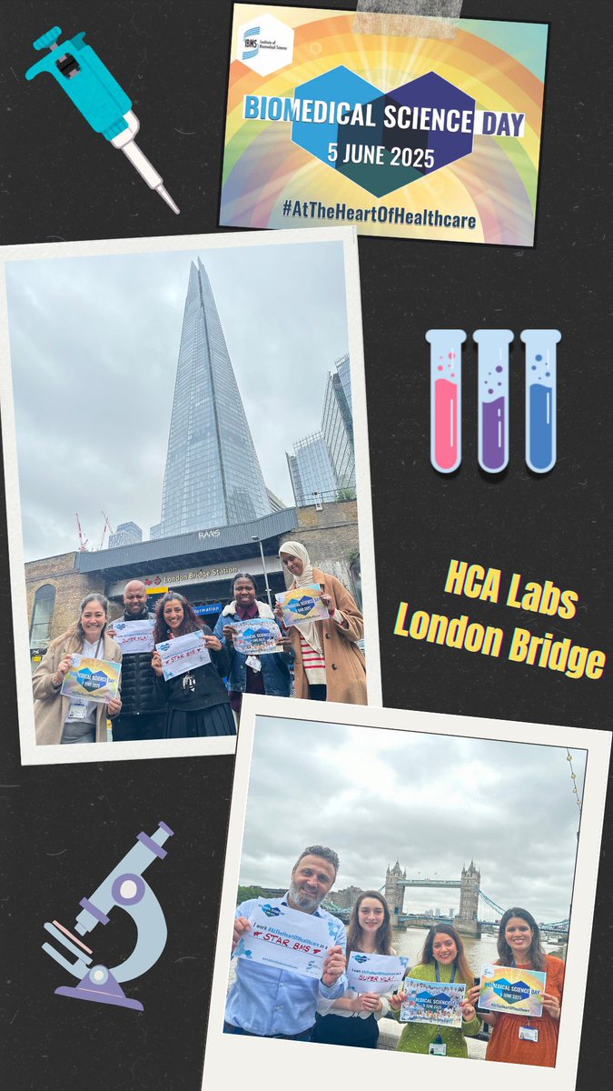 VictoriaMoyse's tweet photo. Happy #BiomedicalScienceDay2025  from the Lab team at London Bridge Hospital @HCAHospitalsUK  

#AtTheHeartOfHealthcare 

@IBMScience https://t.co/JhUh58G5L2