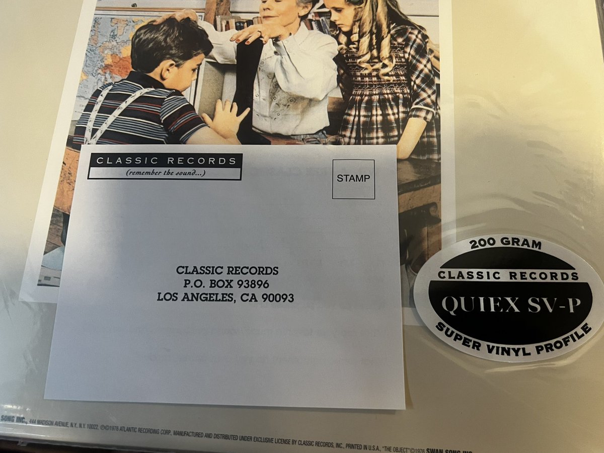LoveBusRecords's tweet photo. https://t.co/iSGSTaVLjX

LED ZEPPELIN PRESENCE 2001 QUIEX SV-P 200G VINYL (NM/OPEN MINT)SS 8416 POST CARD

A RECORD CLUB - OFFERINGS FROM 45+ years of PERSONAL COLLECTION to help raise funds for 10 community Tiny Libraries… including one on site.

- NEVER any TAXES/TARIFFS. https://t.co/pO4AfAdHzJ