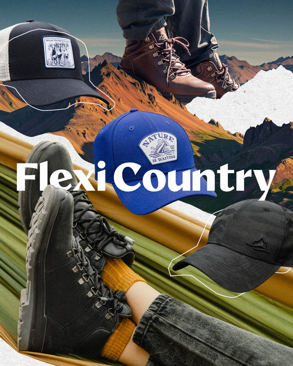 Entre lo inesperado y lo salvaje, con #FlexiCountry siempre encuentras el camino. Estilos disponibles, aquí: flxi.co/3EHm7Zy