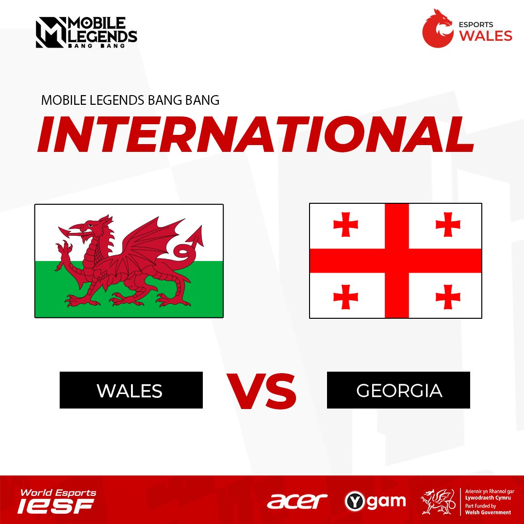 EsportsWales's tweet image. Time to turn up the heat! 🔥

Georgia 🆚 Wales
📅 5th June 2025
🕖 18:00 BST (19:00 CEST)

Let’s go, #TeamWales — we’re coming for that win! 🐉💪 Show Georgia what we’re made of! ⚡ #WALvsGEO #MobileLegends #IESF2025 #EsportsWales