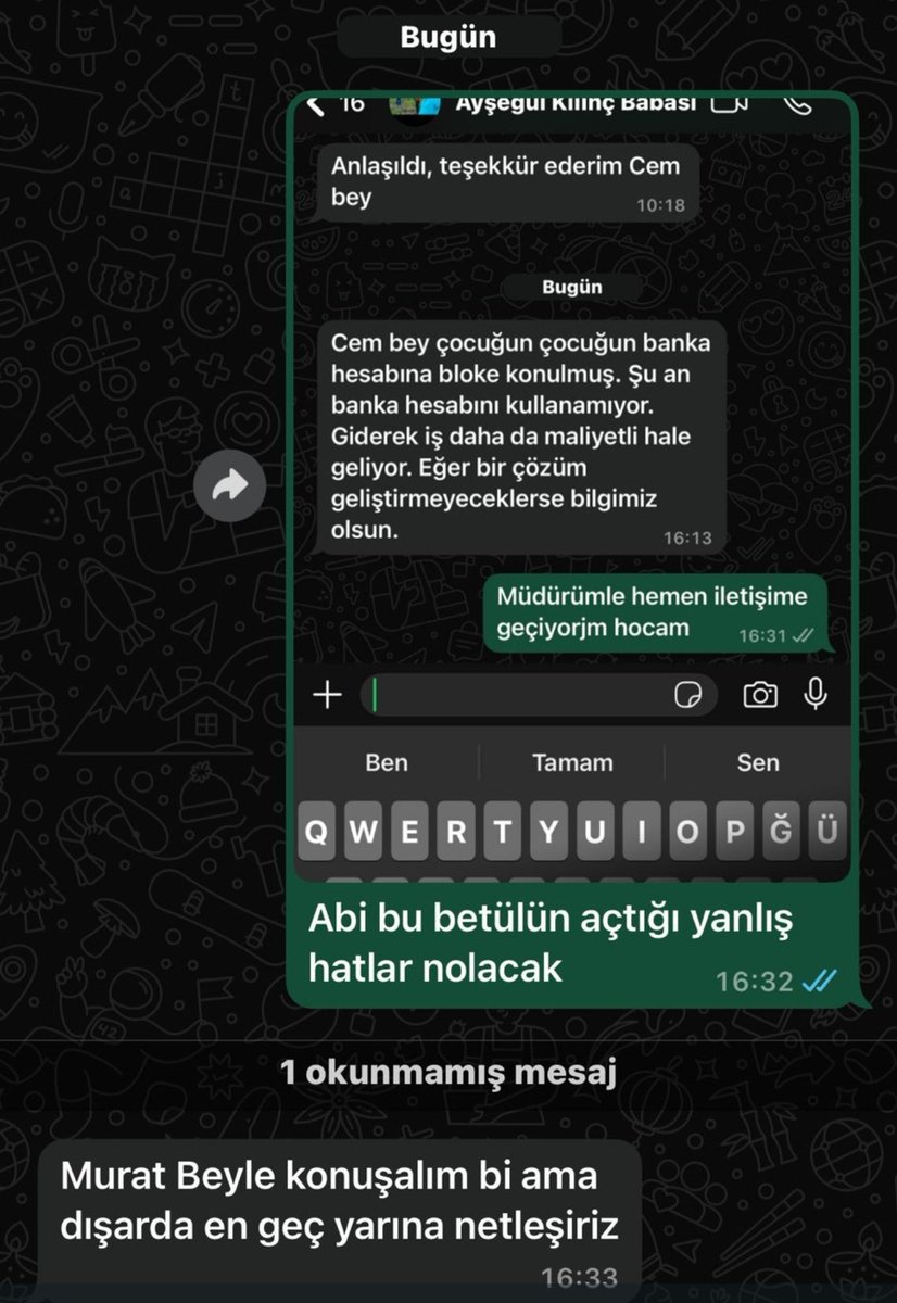KILINSadun's tweet photo. Sevgili @Turkcell 
Çok düşündüm yazayım mı diye ama başka çocuklar aynı durumu yaşamasın diye yazmaya karar verdim. 
Diş tedavisi için gittiği İstanbul'dan dönen 18 yaşındaki üniversite öğrencisi çocuğumun telefonu birden çekim dışı kaldı. Tren garında edindiği wi-fi yoluyla internet üzerinden bana ulaşıp durumu anlattı. Kendisine ilk @TurkcellHizmet bayisine giderek yardım istemesini söyledim. Gardaki bayi sorunu çözemedi ve tren kalkış saati gelmişti. Kendisine Ankara'ya dönüp ilk Turkcell bayisine gitmesini söyledim. Ankara'da  Armada AVM'deki bayiye giderek beni aradı. Oradaki çalışan arkadaşa çocuğun telefonunun abisinin hediyesi olduğunu dolayısıyla hattın da abisi adına kayıtlı olduğunu belirttim. Abisi yurt dışında olduğu için çocuğa yardımcı olmalarını söyledim. Abi merak etmeyin kardeşimize yardımcı olacağız dediler. Bir müddet sonra yine beni aradılar. Abi kart sahibi burada olmadığı için yedek kart veremiyoruz dediler. Ben de çocuğun kendi adına bir kart vermelerini ve en ucuz telefonlarından bir telefon vermelerini söyledim. Telefonun fiyatını da söylediler uygundur dedim. Çocuk bayiden çıkıp okuluna gitti. Aradan bir iki ay geçti, çocuğun adına Turkcell tarafından gönderilmiş icra bildirimi geldi eve. Çocuğa verilen kart için otomatik ödeme talimatı verdiğimden borcun kaynağını araştırdık. Sonuç karşısında şoke olduk. 
Çocuğun bayiye gittiği gün 5 dakika içerisinde çocuğun haberi olmadan üç ayrı hat açıldığını tespit ettik. Bayi ile görüştüm. İşlemi yapan çocuk kendisinin sadece bir hat için işlem yaptığını diğerlerinden haberinin olmadığını söyledi. Durumu çözeceklerini söylediler. Konuyu mağaza müdürüne taşıdı. Kendim bizzat görüştüm ama çocuğun evrakları imzaladığını dolayısıyla kendi isteği üzerine işlem yapıldığını söylediler. İşin enteresan tarafı habersiz açılan iki hat çocuğun e-devlet sisteminde de görünmüyordu. Dolayısıyla çocuğun bu hatlardan haberdar olup borcunu ödeme şansı olmaksızın icra uygulandı. 
Kısacası bayi çalışanları 18 yaşındaki üniversite öğrencisi çocuğu bulmuşken performans çalışması yapmışlar. Her biri ayrı ayrı hat satmış. Ne de olsa çocuğun kimlik fotokopisini almışlar. Evrakları da sorunu çözmek adına imzalatmışlar. Üstüne üstlük geçici sorunu çözmek adına en ucuzundan bir telefon verin dediğim telefonu da sigortasını yapıp faturaya yansıtmışlar. Çünkü söyleseler çocuk da ben de kasko dedikleri şeyi kabul etmeyeceğiz geçici telefon için. Çocuk sorunu @Turkcell olarak size iletti, "bayimizle yaptığımız görüşmelerde bayinin bütün işlemleri çocuğun talebi doğrultusunda yaptığını söylediğini" yazmışsınız. Size soruyorum; 
-Bir insan 5 dakika içinde neden üç hat alsın?
- Madem çocuk istedi, hatlar nerede? 
-En ucuz telefonu talep ettiğimiz halde neden kasko yapıldı? 
-Kasko parası neden karttan değil de faturaya yansıtıldı? 
Şimdi gelelim meselenin aslına;
Memleketinden ilk defa ayrılmış bu ülkenin bir genci yaşadığı bir sorun ile alakalı bu ülkenin marka kuruluşlarından @Turkcell tabelasına güvendiği için hiç bilmediği bir mağazaya giriyor ve kendi başına yaptığı ilk işlemde büyük bir hayal kırıklığına uğratılıyor ve güven duygusu ciddi manada zedeleniyor.
Yine yüksek marifetli bayileriniz ve çalışanlarının sayesinde 18 yaşındaki bir üniversite öğrencisi kendi adına açmış olduğu ilk banka hesabına icra yoluyla bloke konuluyor.
Özetle bu çocuk sizin bayinize gelmeden önce sadece bir sorunu vardı, şimdi artık uğraşması gereken onlarca sorunu var. 
Eğitimci bir baba olarak sadece kendi çocuğum için değil,  yetiştirmeye çalıştığımız ve ülkesine, milletine ve ülkesinin milli kuruluşlarına güven duymalarını sağlamaya çalıştığımız bu genç dimağlar adına bu konunun peşini bırakmayacağımı burada bildirmek istiyorum. 
@tcbestepe @RTErdogan @UABakanligi @a_uraloglu