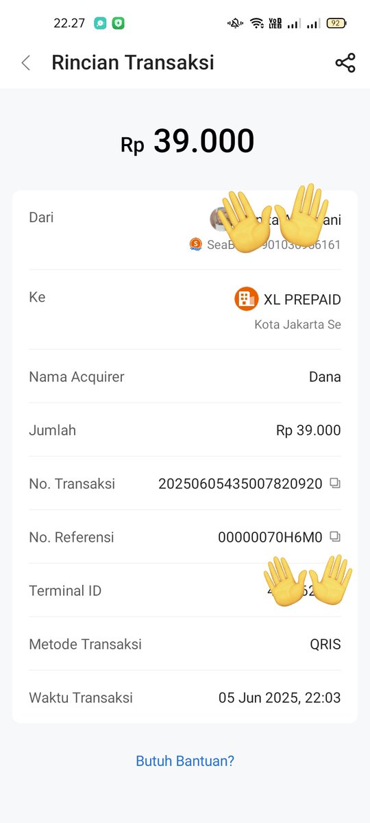 renirenithaa's tweet photo. @myXL tanggal transaksi di myXL kenapa bisa tanggal 06 juni 2025 juga padahal ini masih tgl 05 juni 2025? https://t.co/Ts8HaNDtfT
