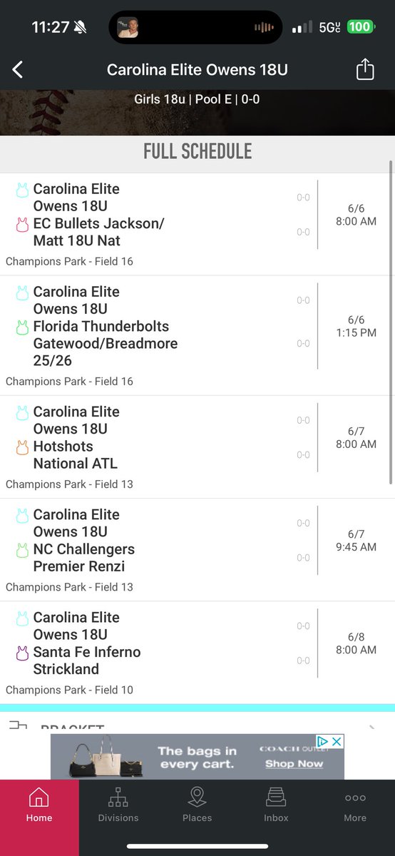 On the road to PGF Show Me The Money tournament in Newberry Florida, can’t wait for a great weekend of competition! <a href="/EliteOwens/">Carolina Elite Owens</a> <a href="/coach_vallee/">Coach Vallee</a> <a href="/CofCSoftball/">Charleston Softball</a> <a href="/UNCWsoftball/">UNCW Softball</a> <a href="/UNCGSoftball/">UNCG Softball</a> <a href="/LongwoodSB/">Longwood Softball</a>