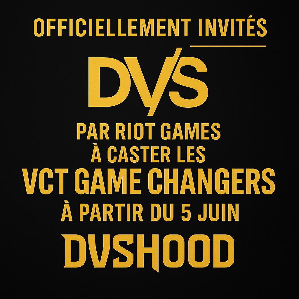 📣 • #VCTGameChangersEMEA
Retrouvez en stream à partir d’aujourd’hui !!!!!!