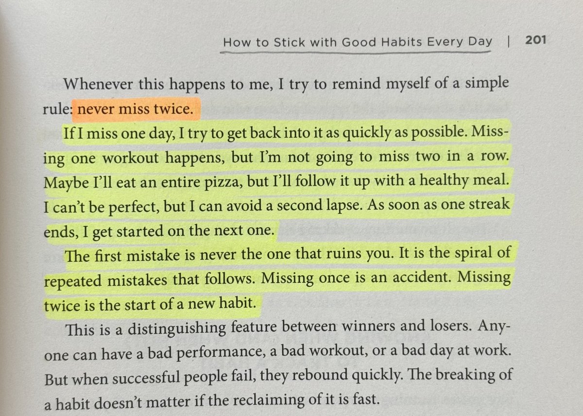 readswithravi's tweet photo. Author James Clear simple rule on sticking with good habits every day: https://t.co/7ZKmDLpSEu