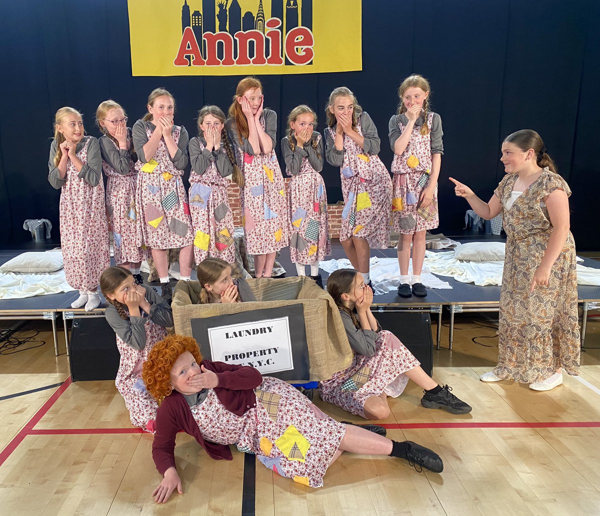 Uh oh! Miss Hannigan has arrived and our orphans are terrified! 😱 We are all set for another sold out performance this evening - thank you to all our fantastic audiences this week 😁
Shows 1-5 ✅
Finale…here we go! 🤩💃🎶