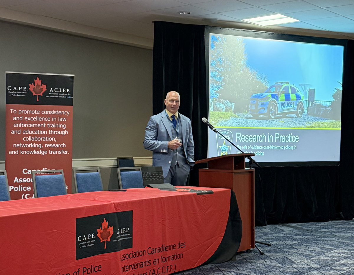 C.A.P.E. (@cape_acifp) on Twitter photo Our morning continues with <a href="/BPSChiefRJ/">Chief Rich JOHNSTON</a> speaking on how research can inform innovative practices in policing. #CAPE2025 #innovationinpolicing #EBP #policeleaders Our morning continues with <a href="/BPSChiefRJ/">Chief Rich JOHNSTON</a> speaking on how research can inform innovative practices in policing. #CAPE2025 #innovationinpolicing #EBP #policeleaders