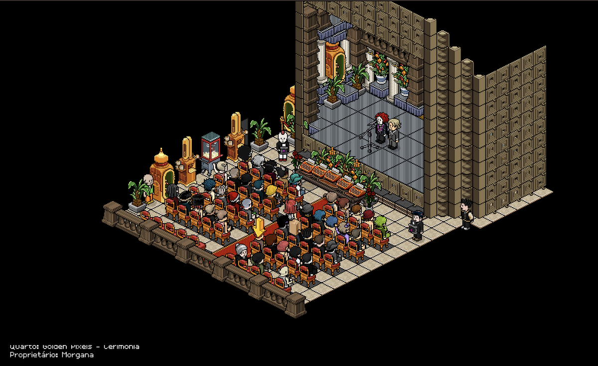 OriginsMatheus's tweet photo. A Cerimônia dos filmes direto de Habbowood foi incrível! Que dia especial no @HabboOrigins! Parabéns a todos, e claro, nosso grande vencedor da estatueta, @Shishirato, você foi incrível, um filme digno de Habbowood! 

Obrigado @SulakeMorgana, Absolute Cinema!

@HabboPTBR @Habbo https://t.co/uy7LixzG8b