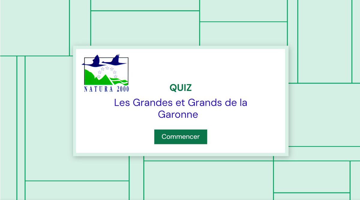 🌿 Connaissez-vous les "grandes" espèces de la Garonne ? 

Testez vos connaissances avec ce quiz !🎯 urls.fr/My_Y8C

👉 Découvrez également la 53e édition des Jeudis Natura 2000 : 
urls.fr/8yriKW

#Environnement #Biodiversité  #Garonne